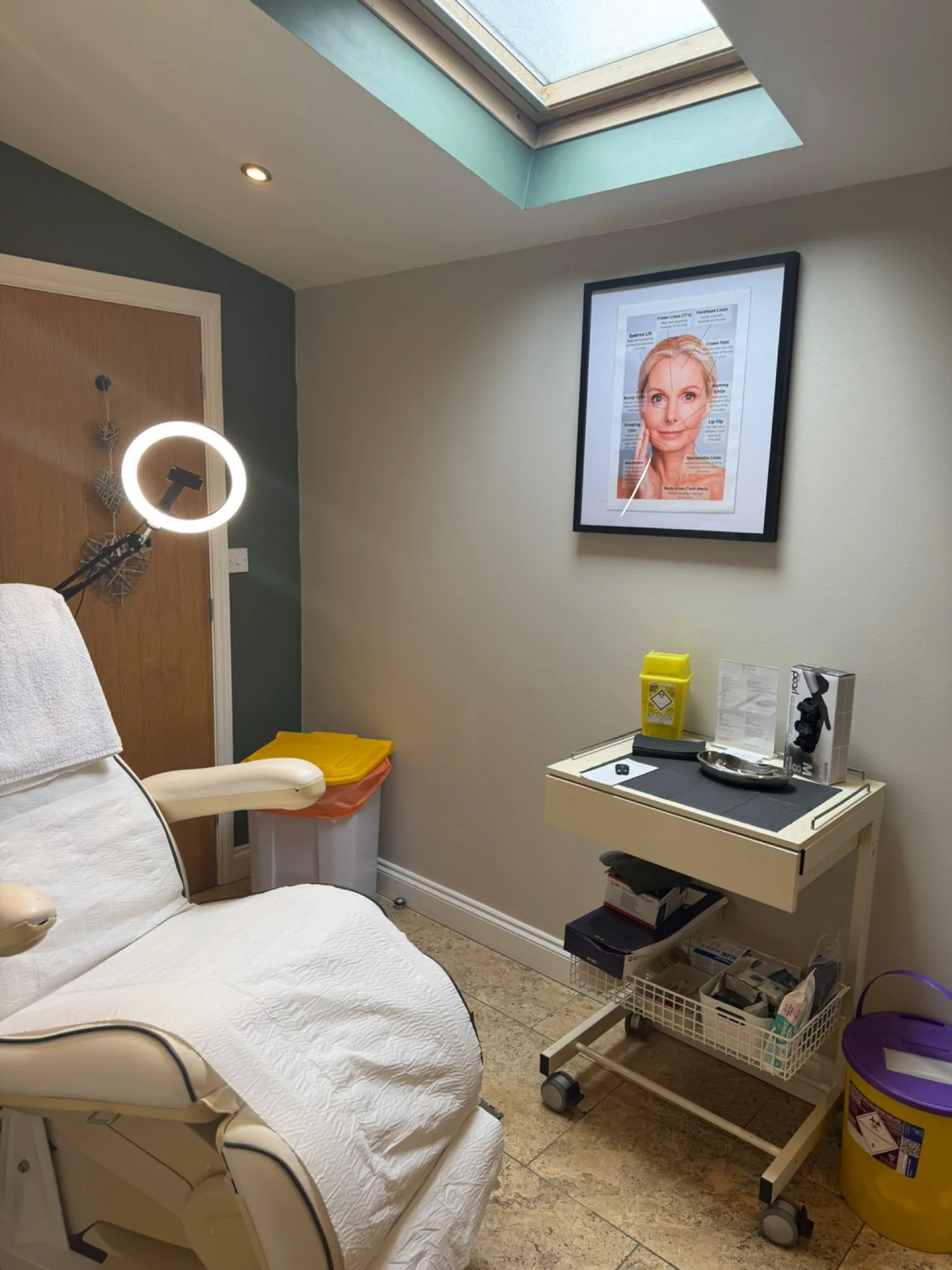 Private treatment room at the Formby clinic